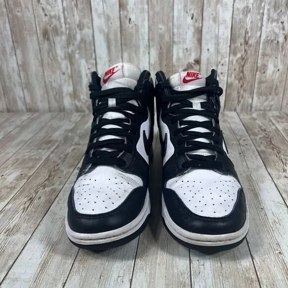 DD1869-103 Nike Dunk High Panda Black White University Red Womens‎ 8