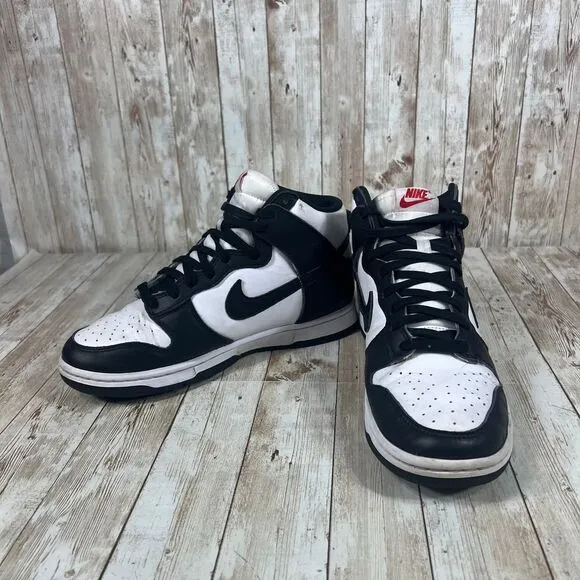 DD1869-103 Nike Dunk High Panda Black White University Red Womens‎ 8