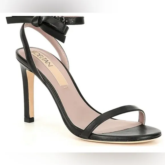 Deltan, the Miranda Leather Ankle Bow Dress Sandals size 8