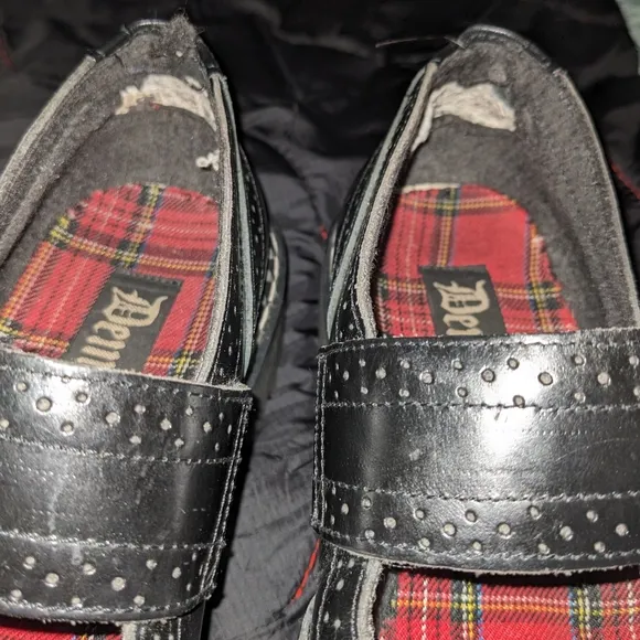 Demonia black leather vintage MaryJane shoes 7.5