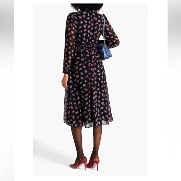 DIANE VON FURSTENBERG🔥 Erica floral-print crepe de chine midi dress