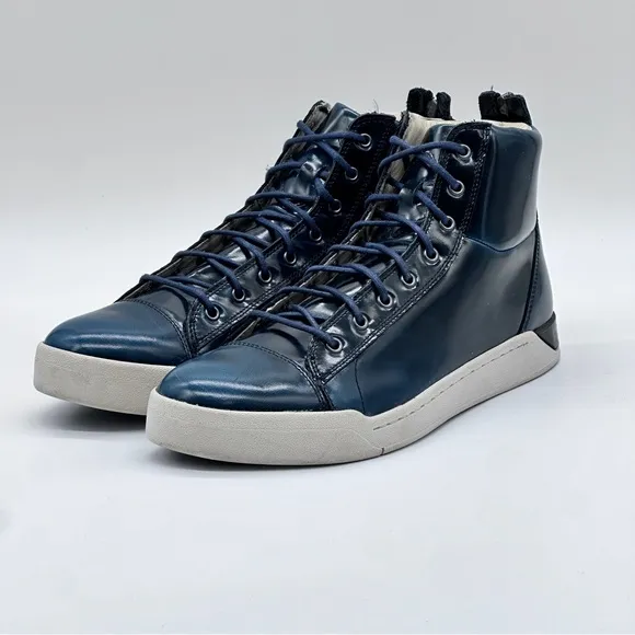 Diesel Diamond Hi-Top Leather Shoes. Size 12
