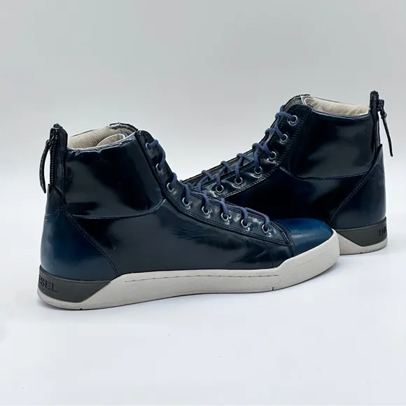 Diesel Diamond Hi-Top Leather Shoes. Size 12