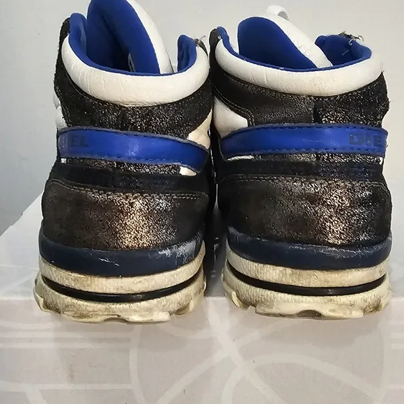 Diesel Playground Vintage Hightop Shoes Sz-10,EUR-43,JPN-28