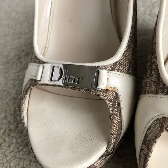 Dior Monogram Wedges