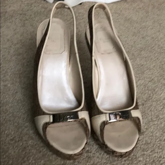 Dior Monogram Wedges