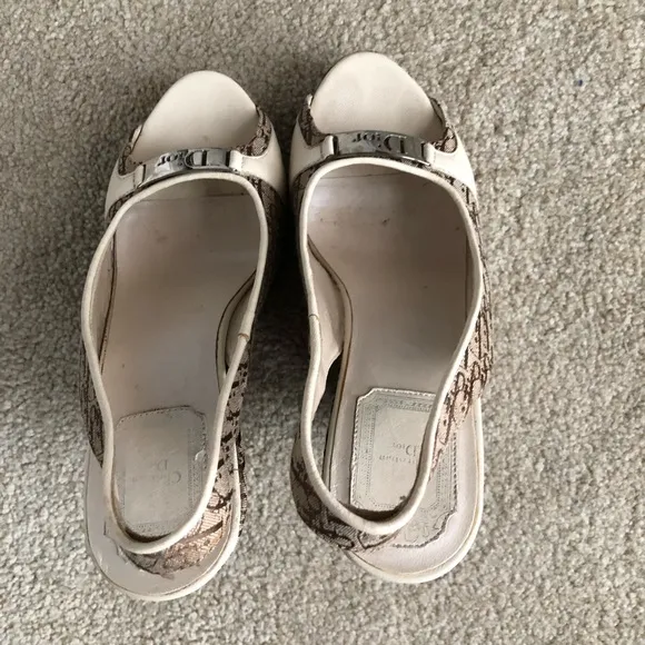 Dior Monogram Wedges
