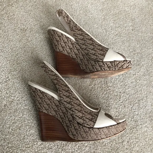 Dior Monogram Wedges
