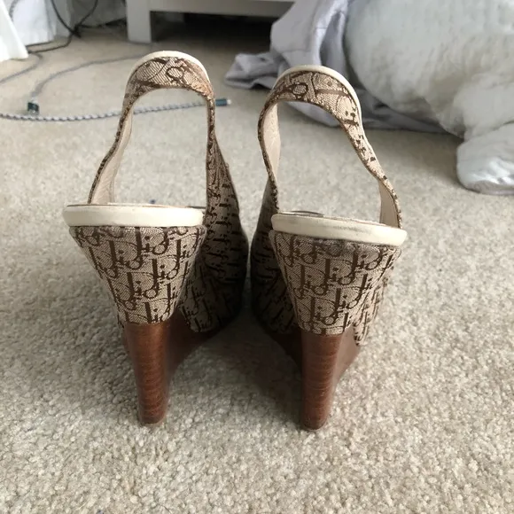 Dior Monogram Wedges