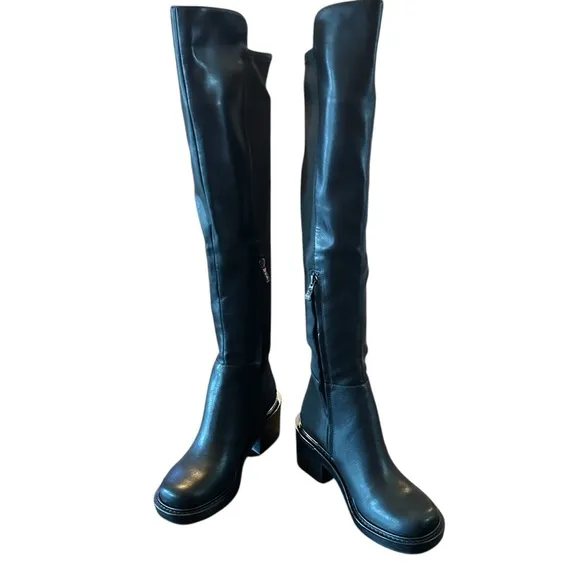 DKNY Dina Over-the- Knee Zip Dress Boots Size 6.5