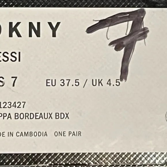 DKNY “Tessi” Nappa Bordeaux Box, Style# K3123427, WM 7