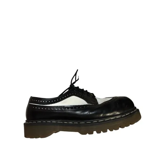 Doc Martens 3989 Bex Smooth Leather Brogue Sz 10 Shoes Made In England Vintage