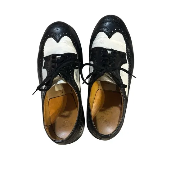 Doc Martens 3989 Bex Smooth Leather Brogue Sz 10 Shoes Made In England Vintage