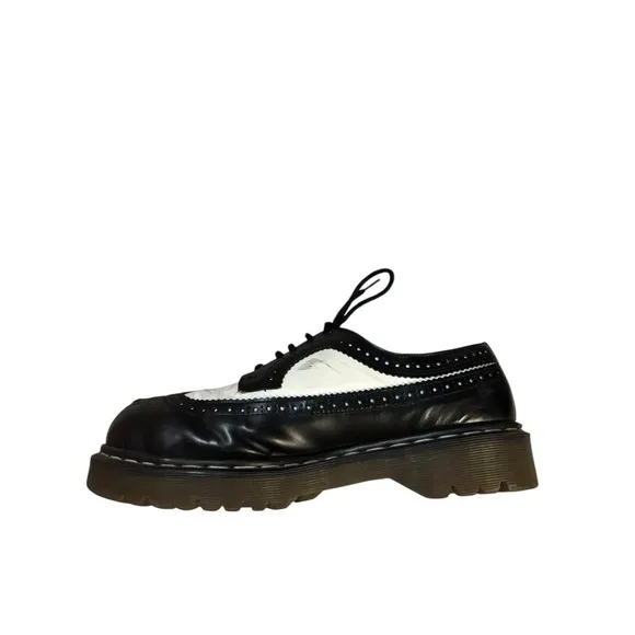 Doc Martens 3989 Bex Smooth Leather Brogue Sz 10 Shoes Made In England Vintage
