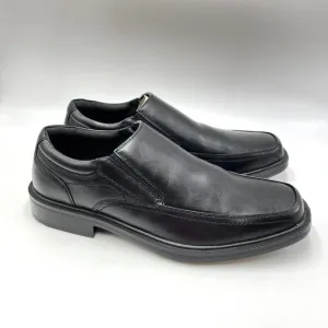 Dockers Mens Size 9.5 Black Faux Vegan Leather Slip On Loafers Dress Shoes