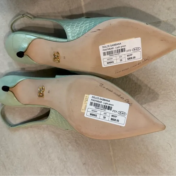 Dolce &amp; Gabbana Mint Green Women's Shoes