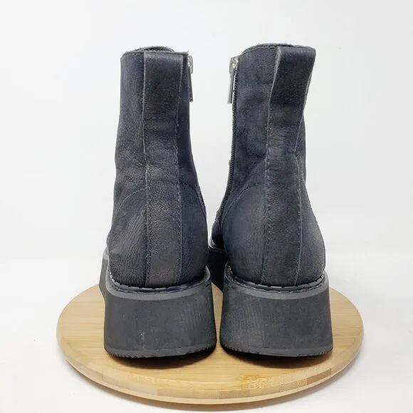 Dolce Vita Boots Womens 10 Platform Black Nubuck Platform Ankle Adyson Punk Goth