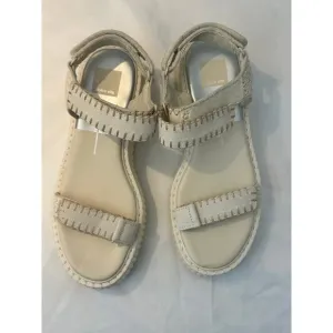 Dolce Vita Debra Suede Platform Banded Sandals Size 7 Ivory.  NWT