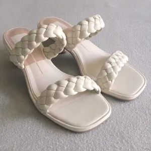 Dolce Vita Ronin Woven Cream Stella Sandals New With Tags Size 7