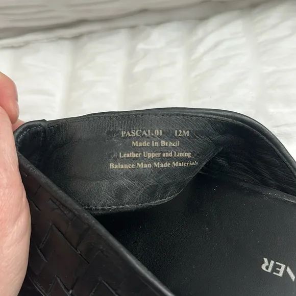Donald J. Pliner Black Woven Sandals