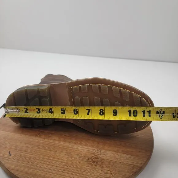 Dr. Doc Martens Pier Men’s Boots Shoe Sz 9 Brown Leather Boots 8” Lace Up