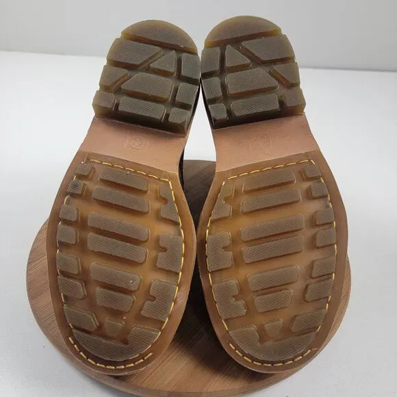 Dr. Doc Martens Pier Men’s Boots Shoe Sz 9 Brown Leather Boots 8” Lace Up