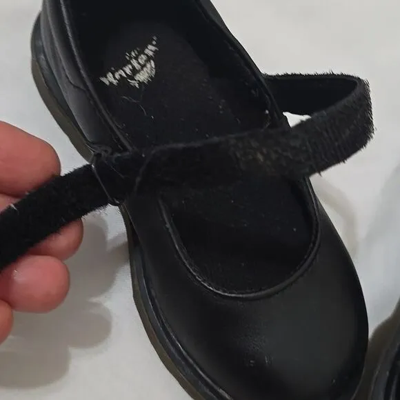 Dr. Marteen's Classic Black Tully, Mary Jane  Kids Shoes 8