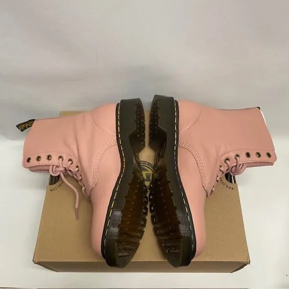 Dr Marten Doc Marten 1460 Pascal Boots Peach Beige Sz 10 Womens Virginia