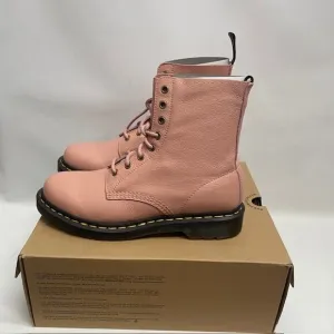 Dr Marten Doc Marten 1460 Pascal Boots Peach Beige Sz 10 Womens Virginia