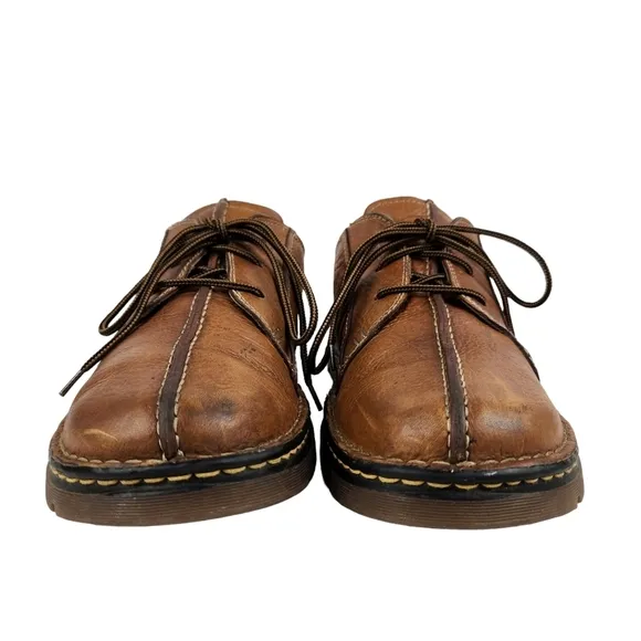 Dr. Martens 11232 Brown Leather Derby Shoes Lace Up Men's Size 11