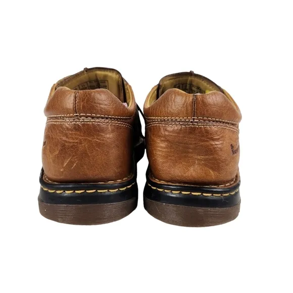 Dr. Martens 11232 Brown Leather Derby Shoes Lace Up Men's Size 11