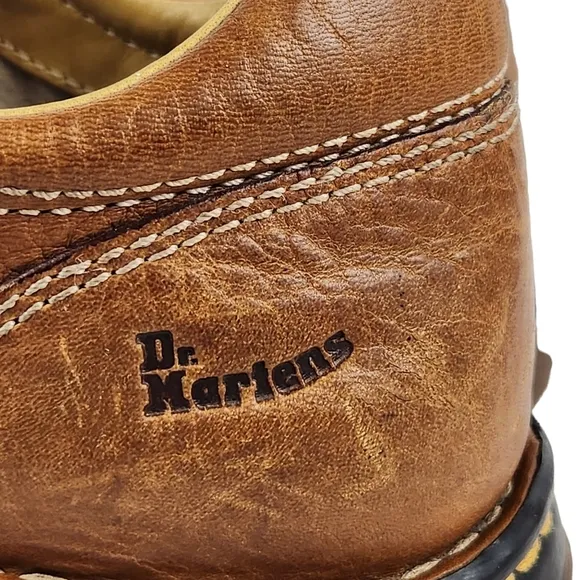 Dr. Martens 11232 Brown Leather Derby Shoes Lace Up Men's Size 11