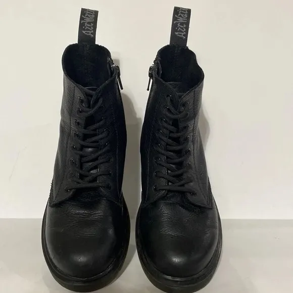 Dr. Martens 1460 Pascal Mono Lace Up Boots Black Size 3