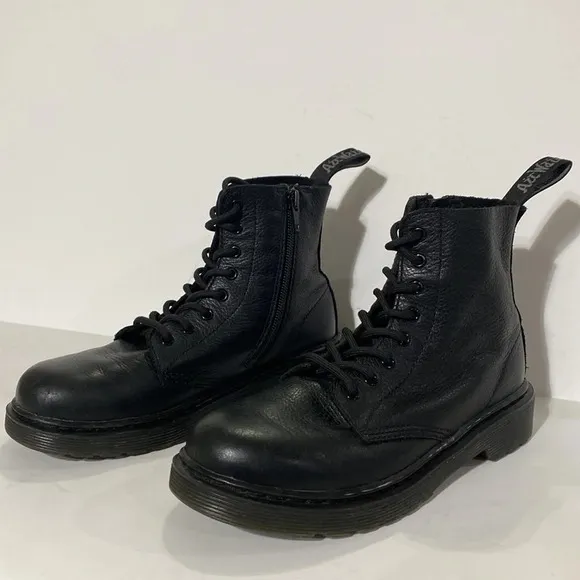 Dr. Martens 1460 Pascal Mono Lace Up Boots Black Size 3
