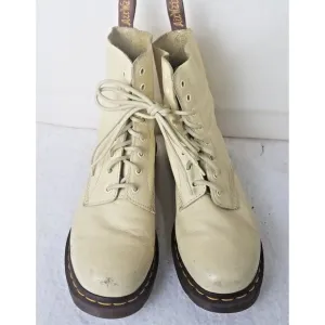 Dr Martens 1460 Pascal Virginia Leather butterLemon Yellow Women's Boots Size 11