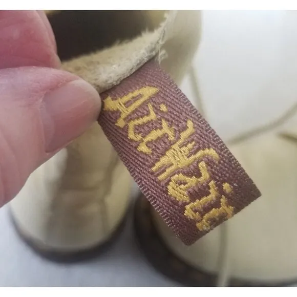 Dr Martens 1460 Pascal Virginia Leather butterLemon Yellow Women's Boots Size 11