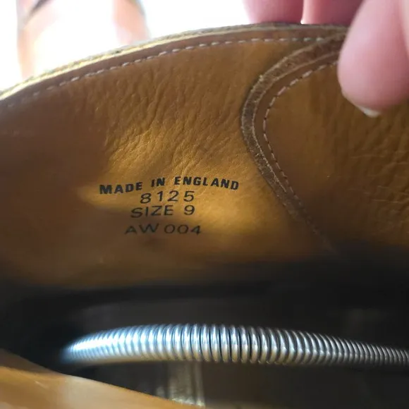 Dr. Martens 8125 Brown Cap Toe Boots UK 9 US 10 Made England Vintage Old Money