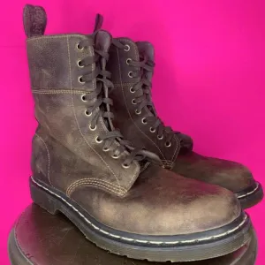 Dr. Martens Brown Leather Lace-Up Boot Sz 11