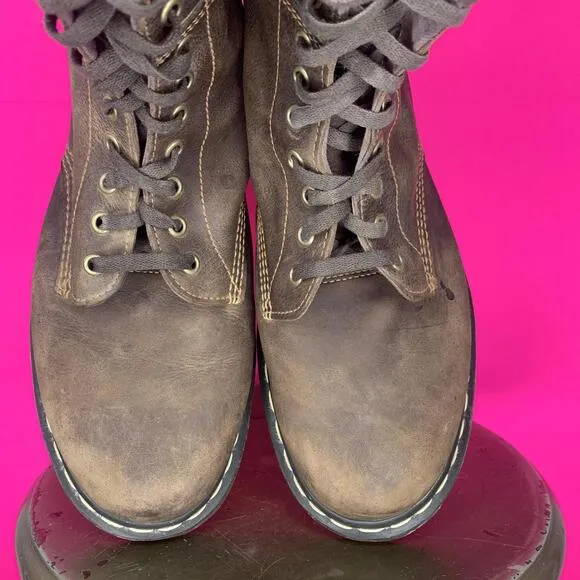 Dr. Martens Brown Leather Lace-Up Boot Sz 11