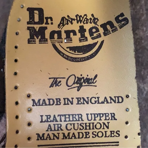Dr. Martens Doc England Rare 90's Vintage Brown 1460 Boots UK4 US6 NWOT
