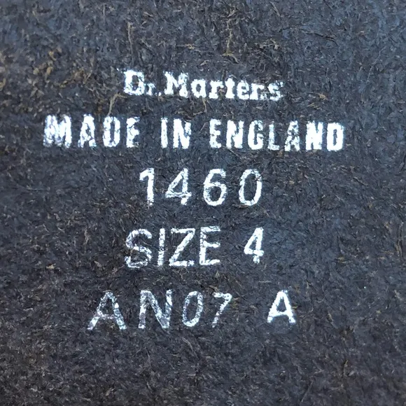 Dr. Martens Doc England Rare 90's Vintage Brown 1460 Boots UK4 US6 NWOT