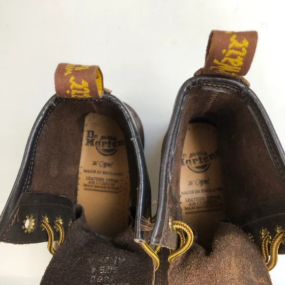 Dr. Martens Doc England Rare 90's Vintage Brown 1460 Boots UK4 US6 NWOT