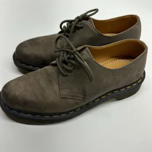 Dr Martens Docs Low Top Oxford Lace Up Shoes Sneakers Suede Gray Women's Size 9