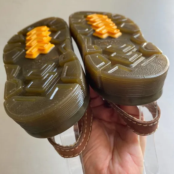 Dr. Martens Kids Leather Fisherman Sandals Brown Vintage Style Size 12