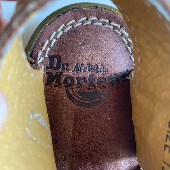Dr. Martens Kids Leather Fisherman Sandals Brown Vintage Style Size 12