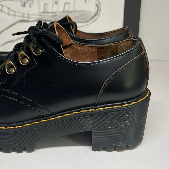 Dr Martens Leona Lo Vintage Smooth Leather Heeled Shoes Women’s Size US 7