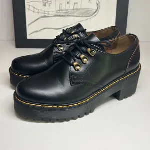 Dr Martens Leona Lo Vintage Smooth Leather Heeled Shoes Women’s Size US 7