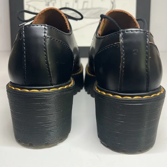 Dr Martens Leona Lo Vintage Smooth Leather Heeled Shoes Women’s Size US 7