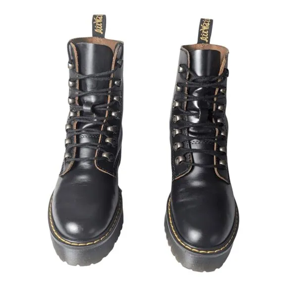 DR. MARTENS Leona Platform Combat Boot Size 6