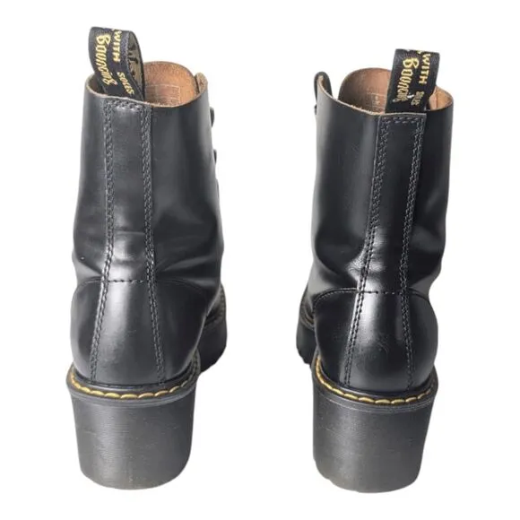 DR. MARTENS Leona Platform Combat Boot Size 6